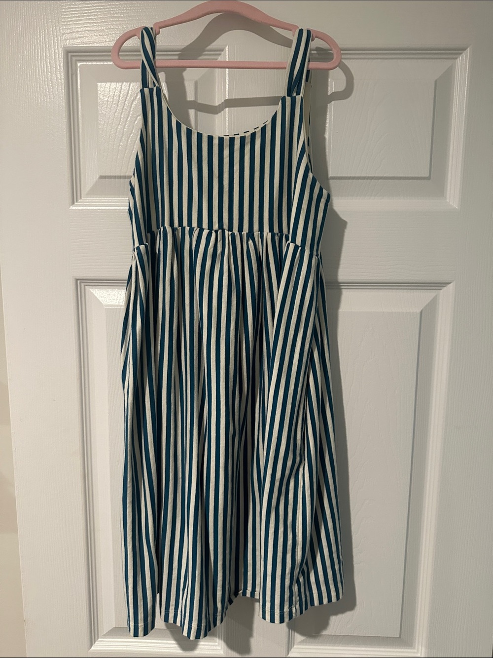 Hanna Andersson Blue & White Striped Sundress